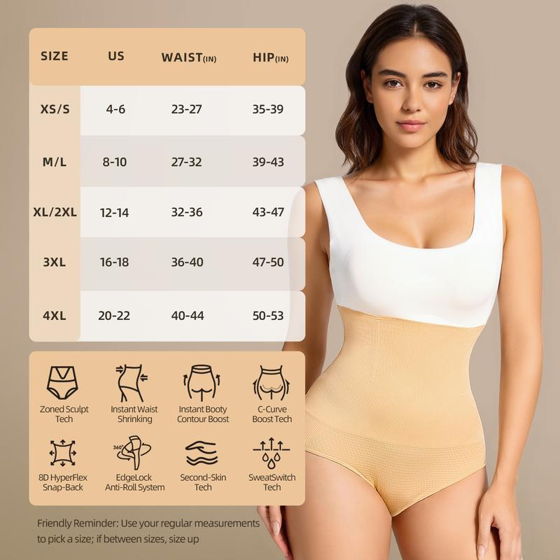 【Gravity-Defying】Women's Tummy Control Shapewear Panties Hi-Waist Body Shaper Comfy Tummy Control Cotton Underwear Slimming Briefs Compression Minimalist sexy