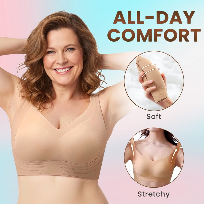 Supportive Wireless Lift Bra for All-Day Comfort