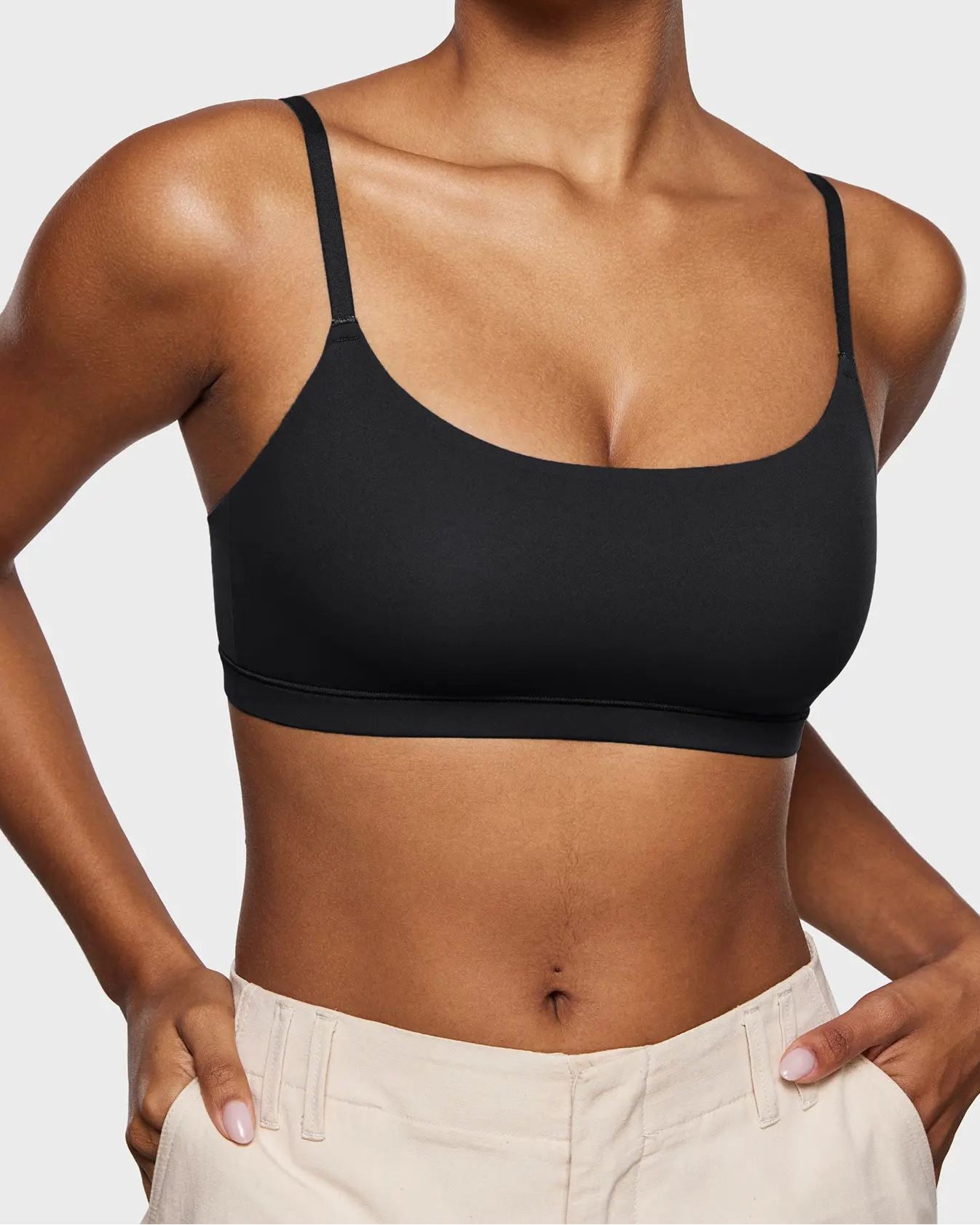 Soft Seamless Everyday Bra – Wireless Bralette with Light Support and Adjustable Fit