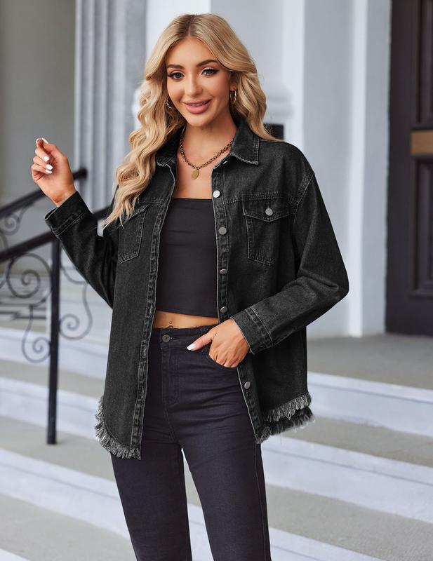 New washed denim shirt jacket