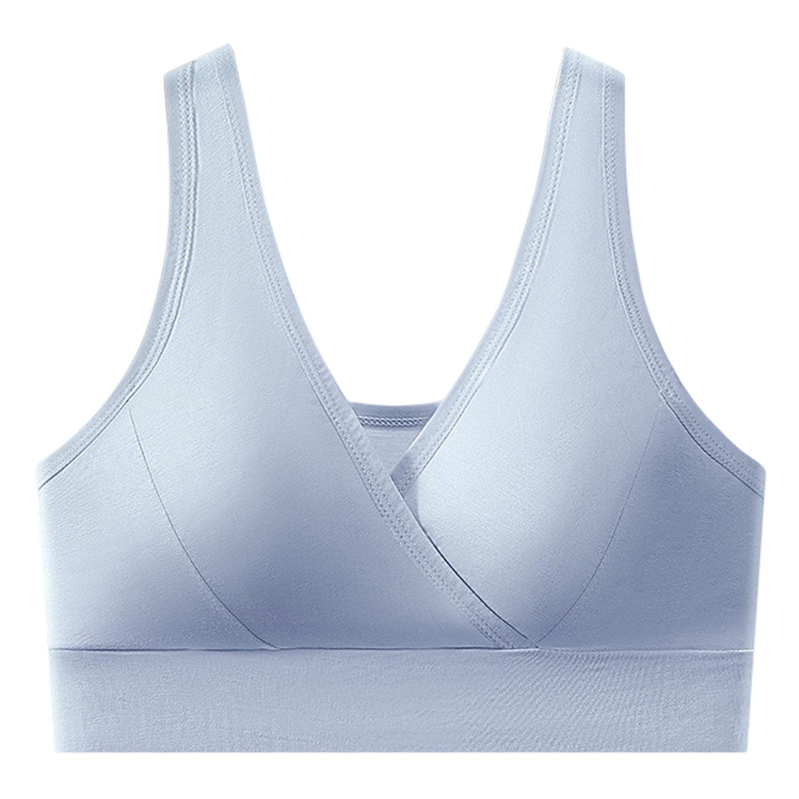 Women’s V-Neck Wireless Seamless Bra – Stretchy, Comfortable & Supportive