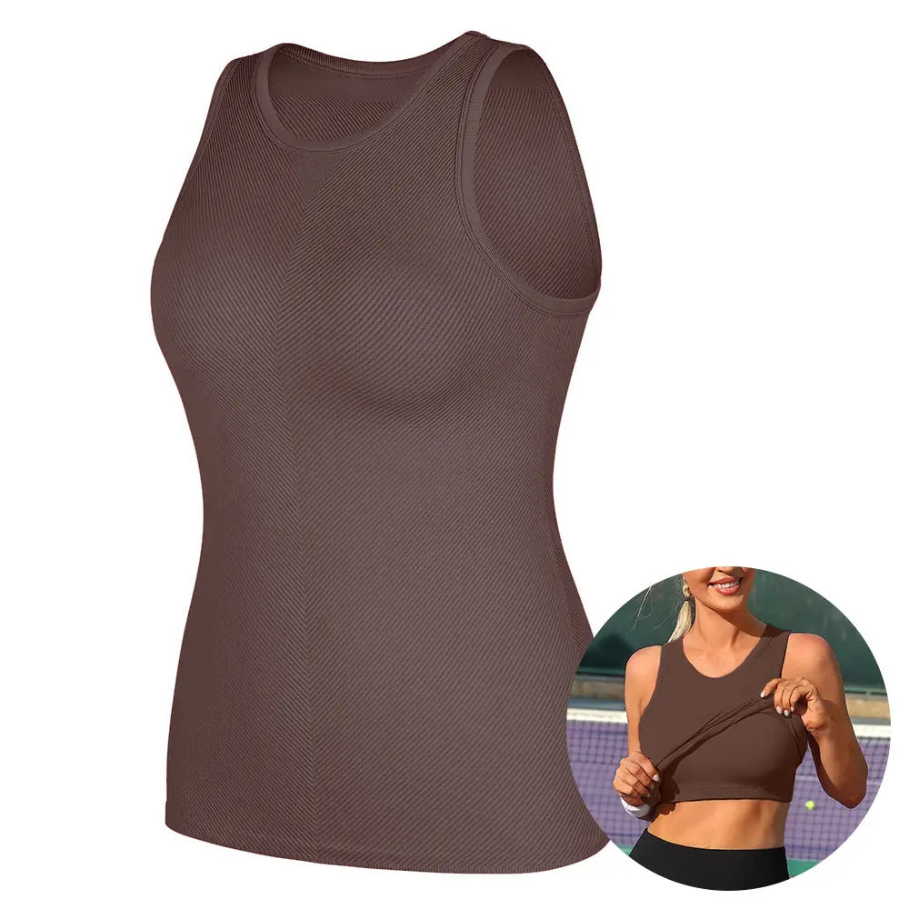 Women's Seamless High Neck Workout Tank Top