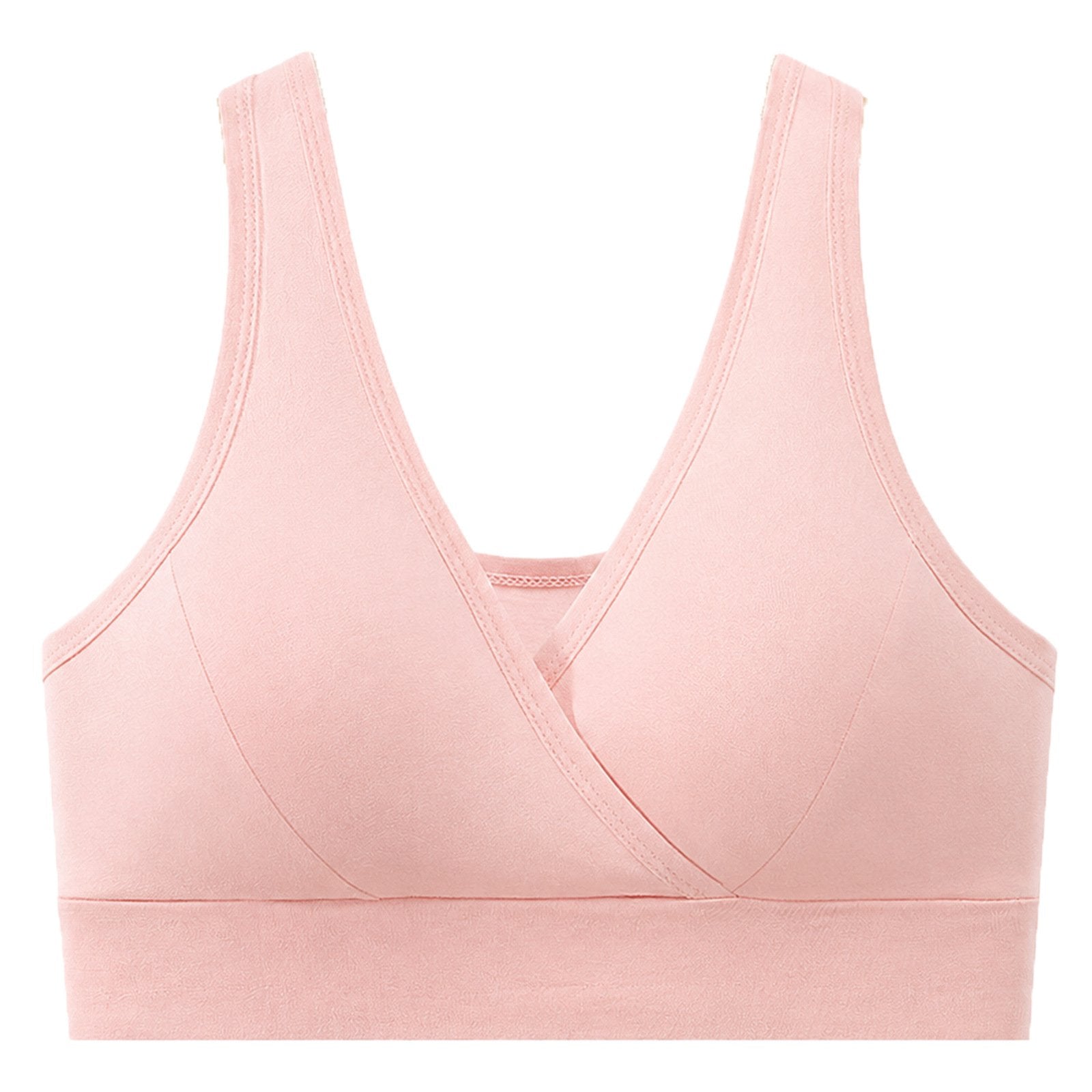 Women’s V-Neck Wireless Seamless Bra – Stretchy, Comfortable & Supportive
