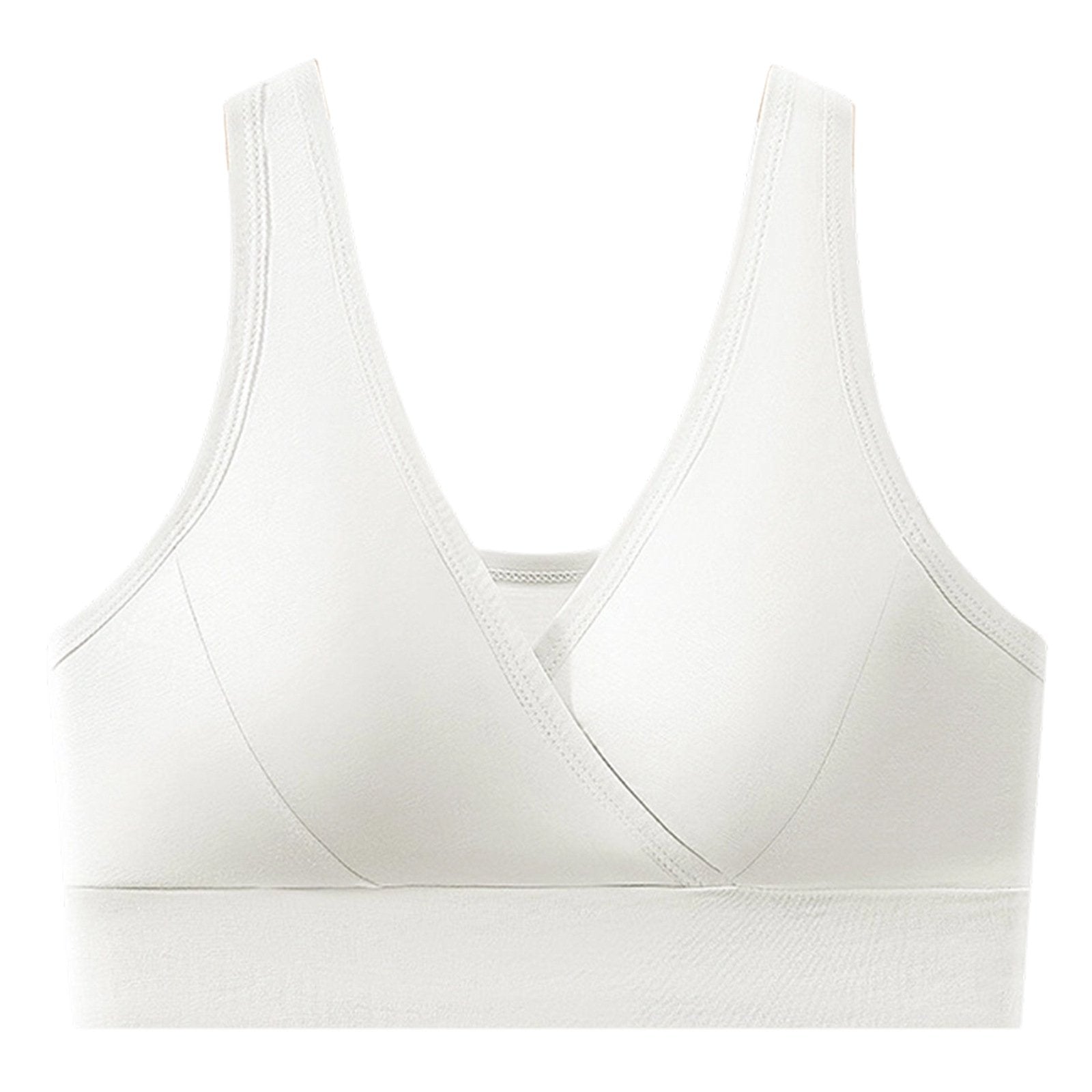 Women’s V-Neck Wireless Seamless Bra – Stretchy, Comfortable & Supportive