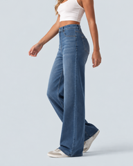 Women's High-Waisted Sculpting Straight-Leg Jeans
