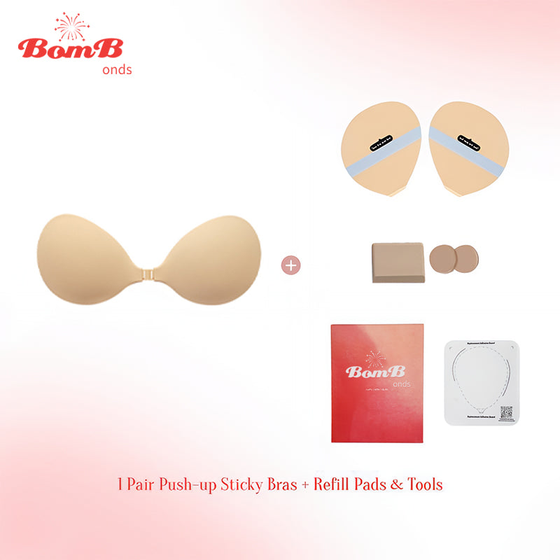 Push Up Sticky Bra Waterproof Reusable Travel Friendly