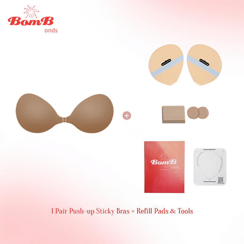 Push Up Sticky Bra Waterproof Reusable Travel Friendly