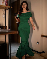 Sleeveless Off Shoulder Bodycon Long Dress Curvvvy