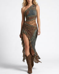 Quiet Drape MIdi Dress