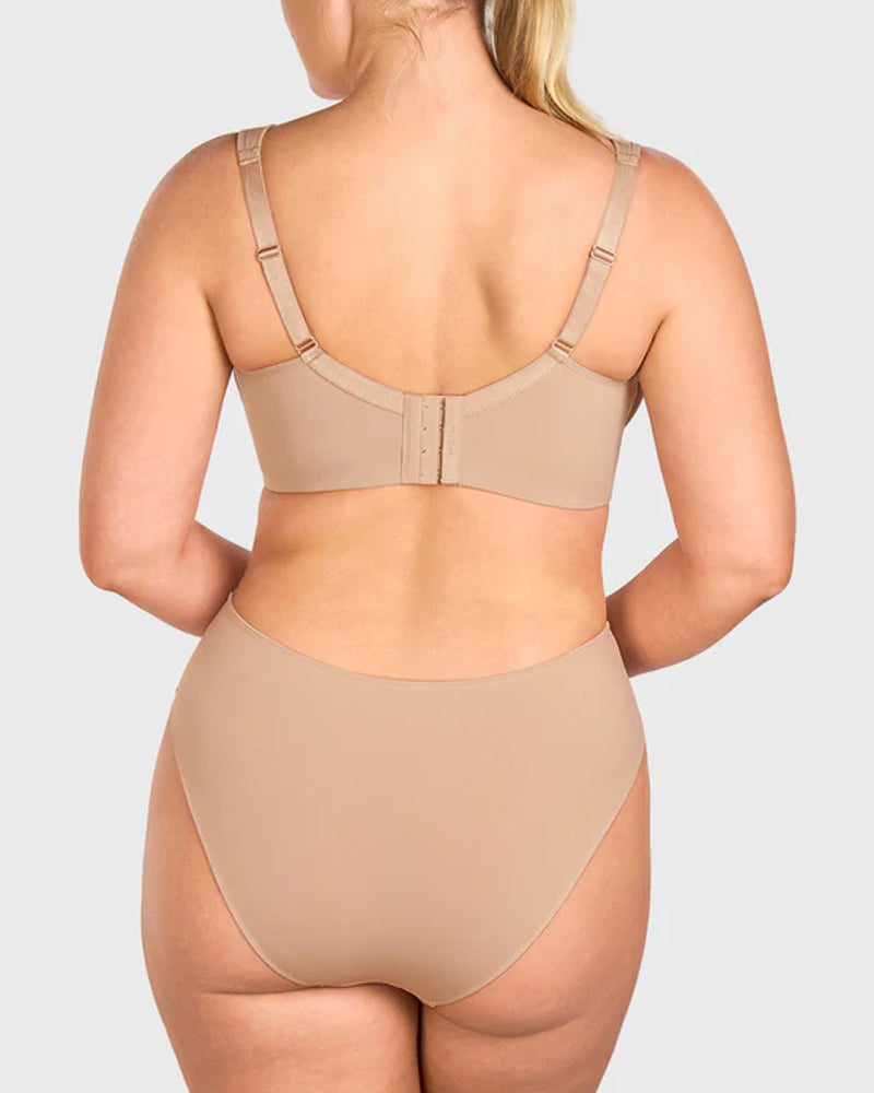 Soft T-Shirt Full Coverage Unlined Unpadded Underwire Plus Size Minimizer Bra