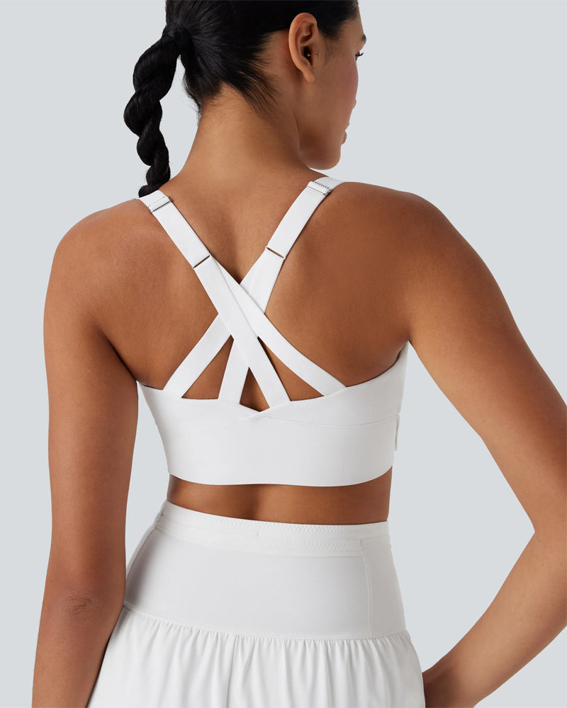 Push-Up Crisscross Back Sports Bra