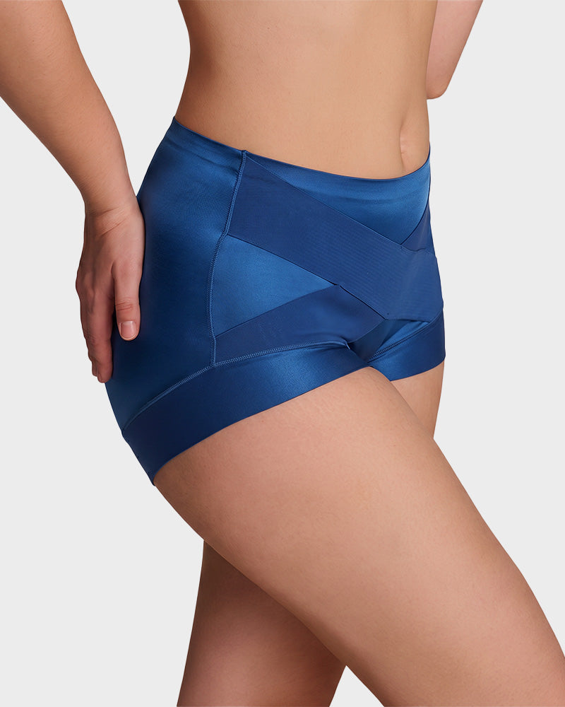 High-Waist Cross Compression Shaping Panties （6 Pack）