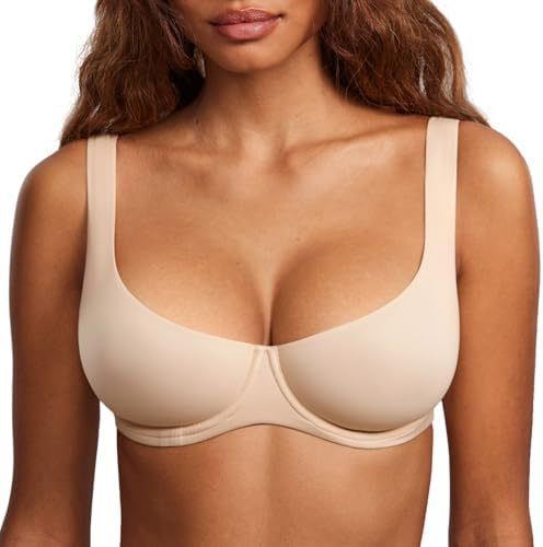Seamless Unlined Balconette Bra for Women