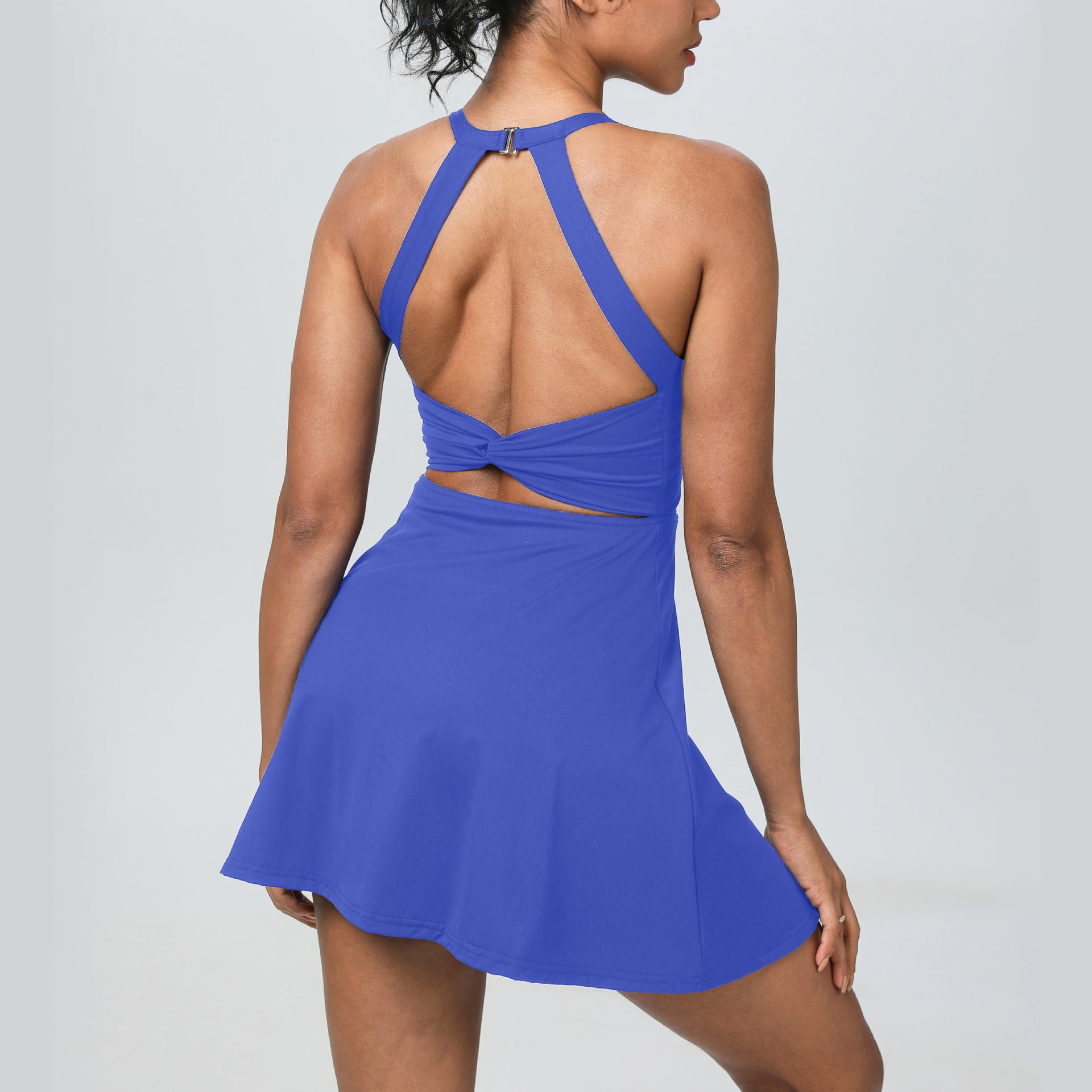 2-Piece Softlyzero Backless Sleeveless Active Dress