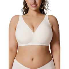 Plus Size Wireless Jelly Support Bra – Seamless Full Coverage Comfort