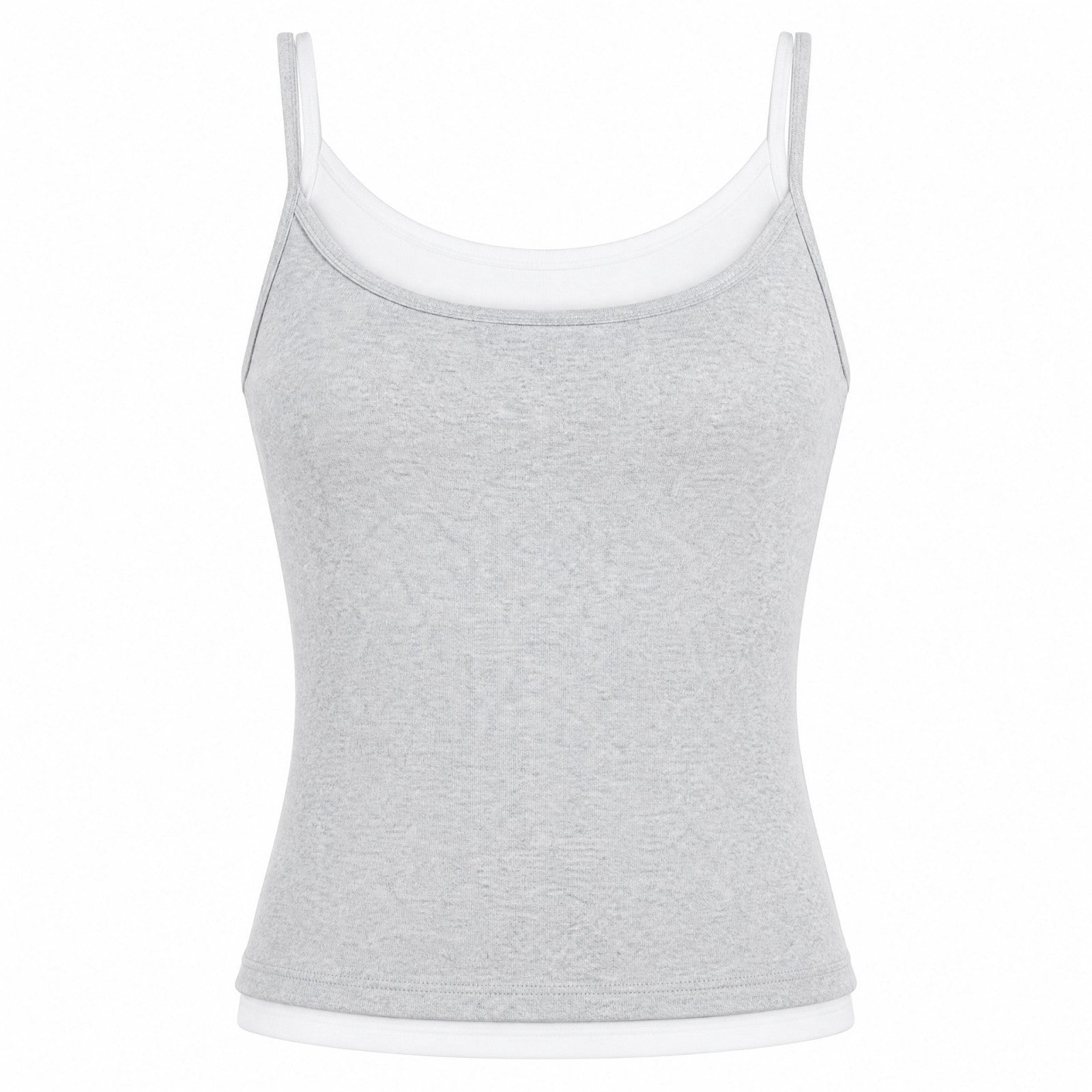 Double Layer Color Block Workout Tank Top
