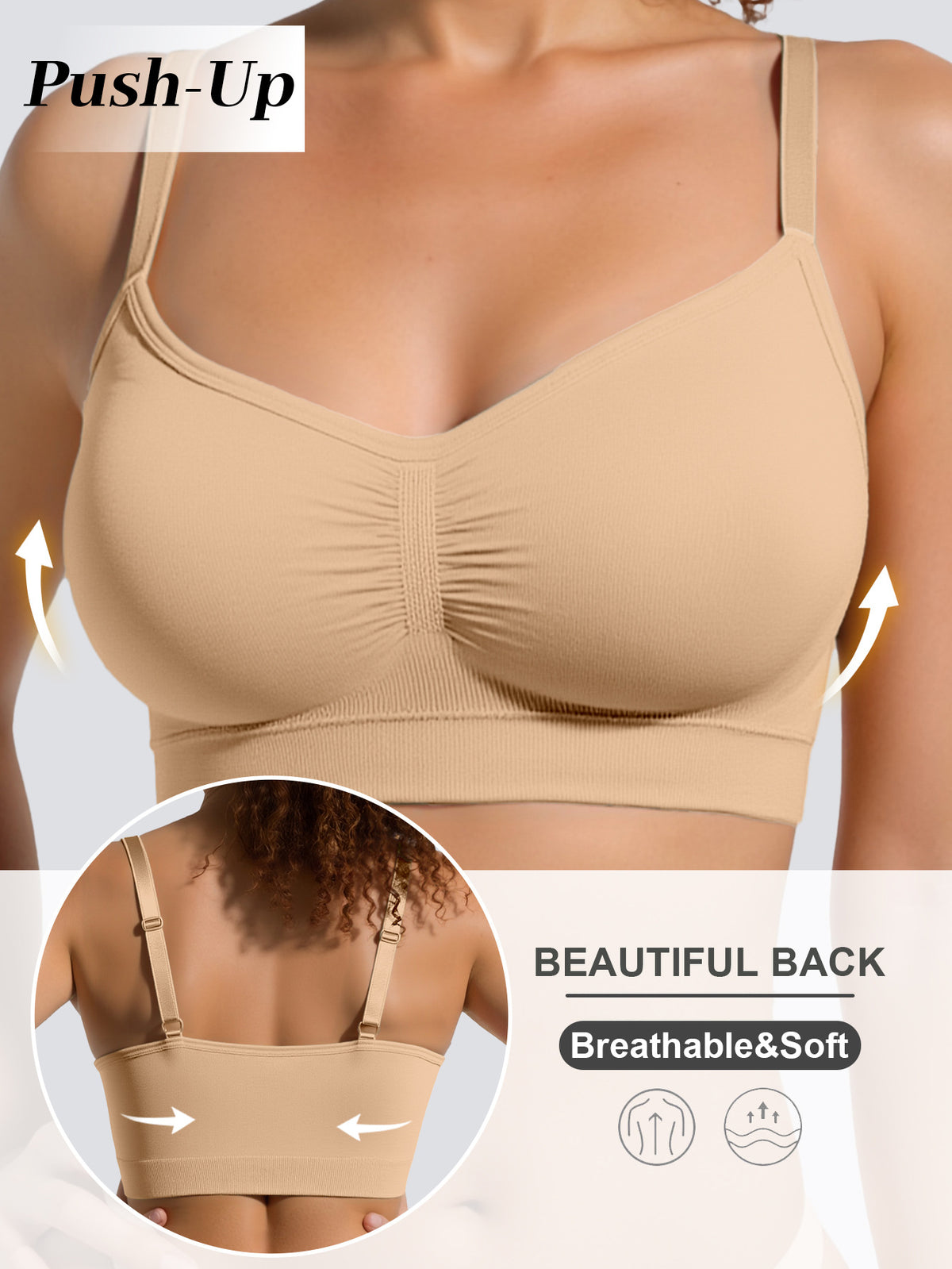 Women's Full Coverage Non-Padded Wireless Sculpt Bra