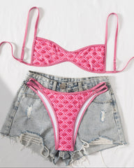 Two-Piece Set Women's Floral Print Bikini Set