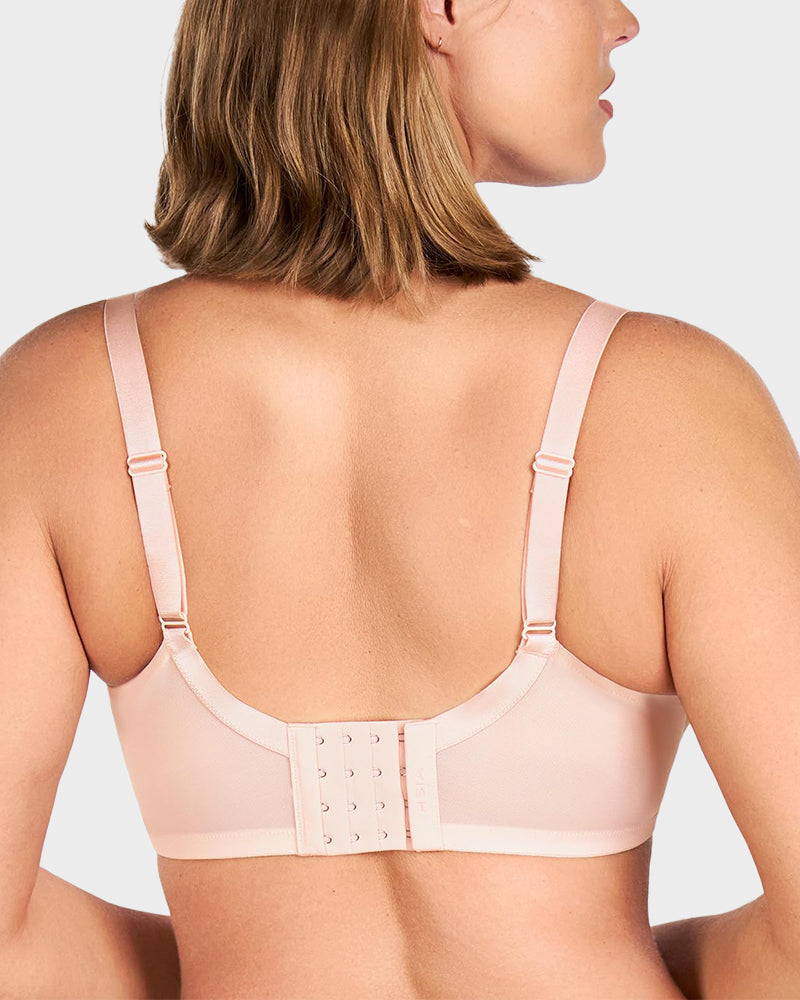 Plus-Size Pearl Shimmer Lace Minimizer Bra