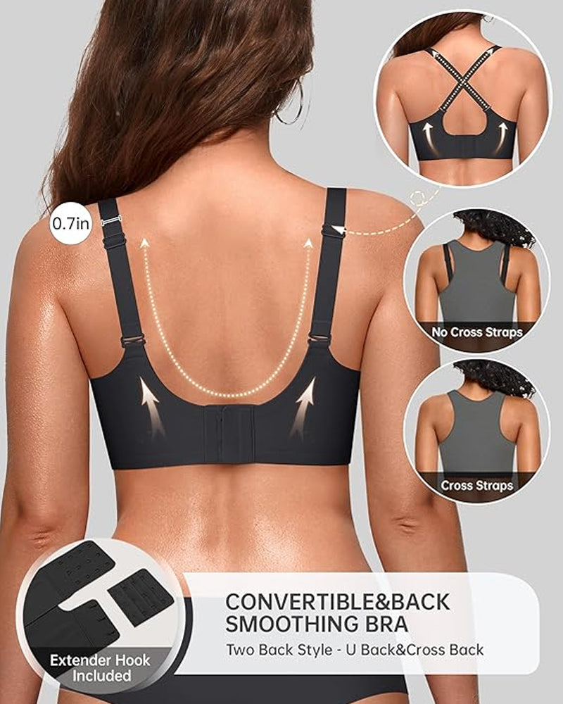 Seamless Scalloped Bras for Women Wireless Push Up Bra