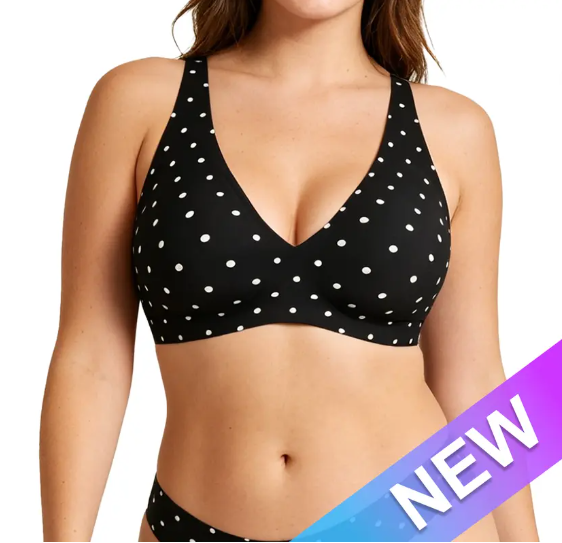 Jelly Wireless Seamless Deep V Push Up Bra