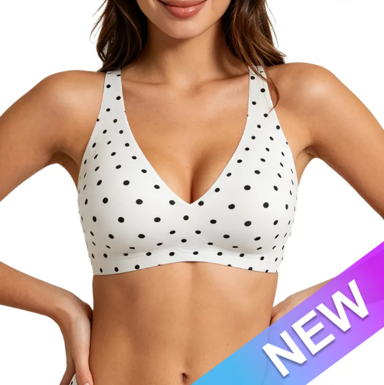 Jelly Wireless Seamless Deep V Push Up Bra