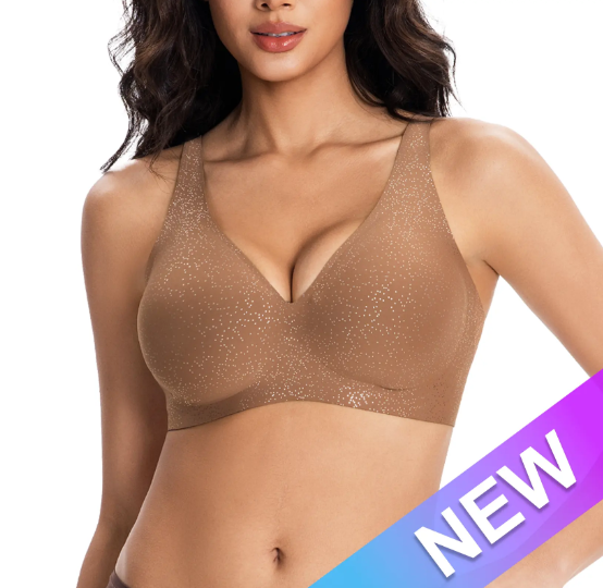 Jelly Wireless Seamless Deep V Push Up Bra