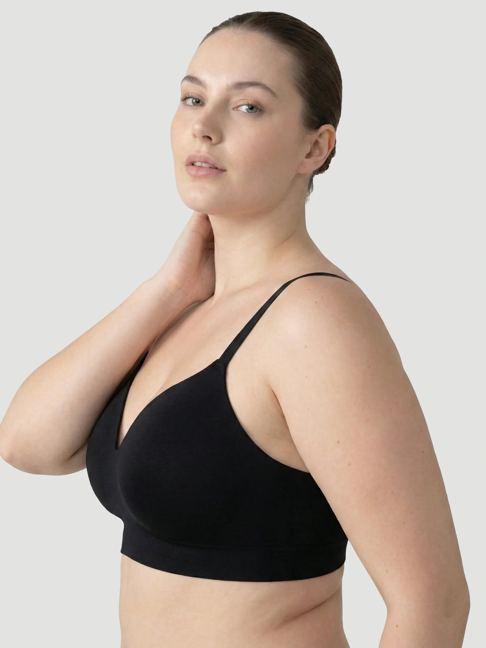 Wireless Seamless Push-Up V-Neck Bra