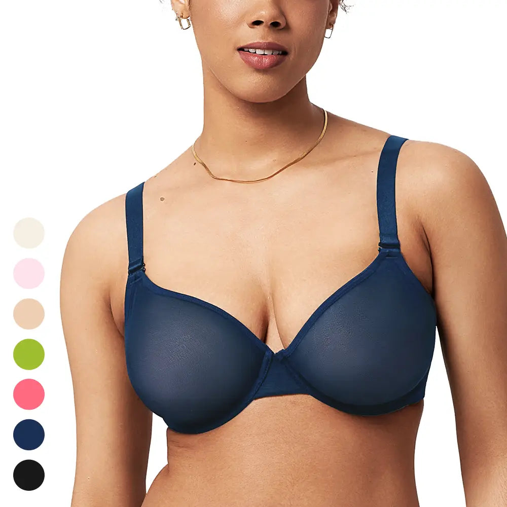 🎉 2nd 50% OFF 🎉Plus Size Air Light Sheer Mesh Minimizer Bra