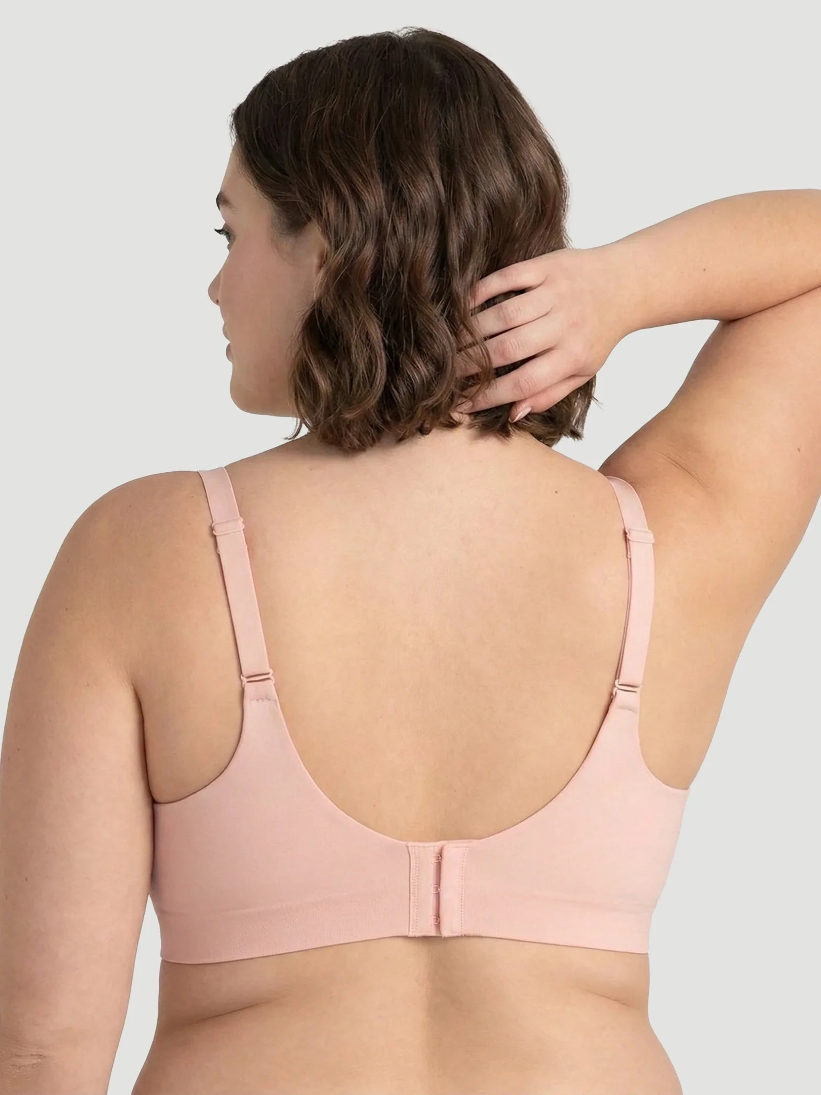 Wireless Seamless Push-Up V-Neck Bra