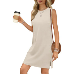 WIHOLL Dresses for Women 2026 Casual Summer Sundresses Sleeveless Tank Dress Fashion Outfits
