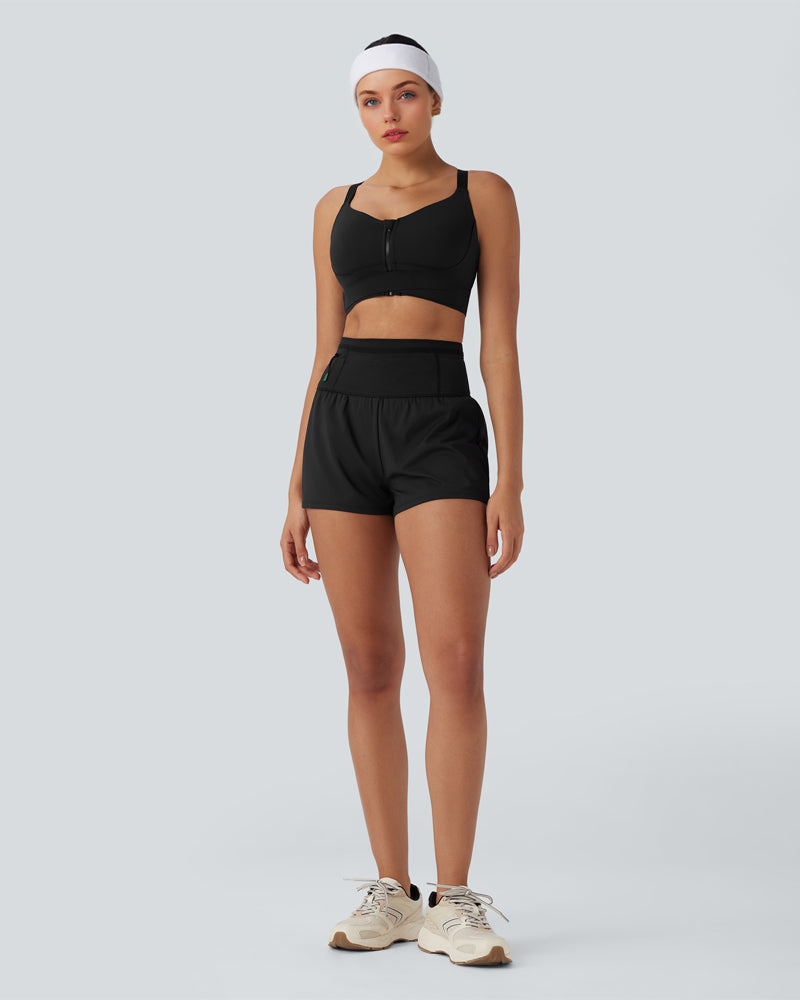 Push-Up Crisscross Back Sports Bra