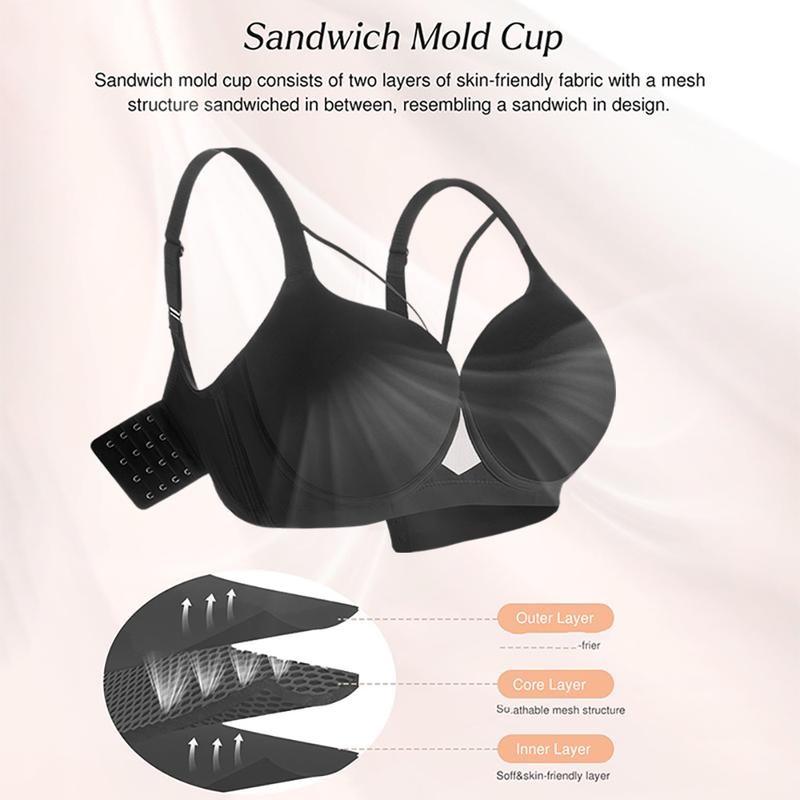 Seamless Push Up Padding Bras
