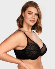 Enchante Unlined Lace Underwire Bra