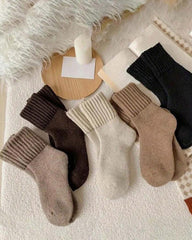 Cozy Ribbed Fleece Lined Crew Socks