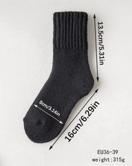 Cozy Ribbed Fleece Lined Crew Socks