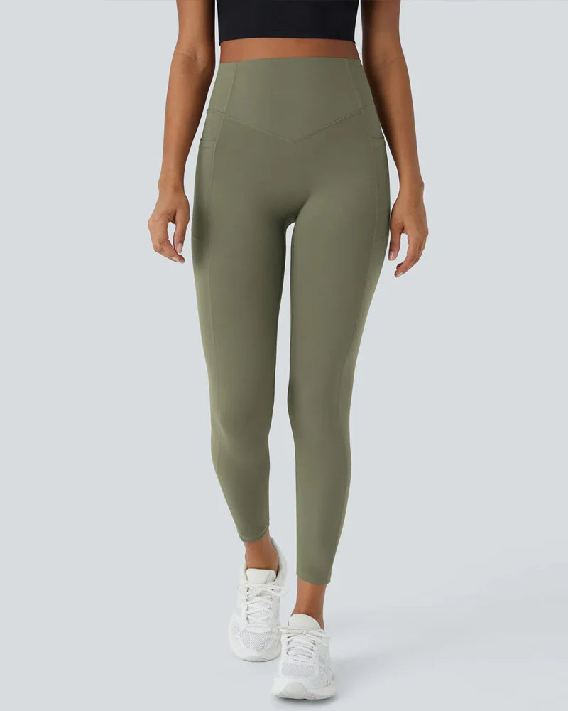 🔥Flash Sale🔥 High Waisted Butt Lifting Tummy Control Side Pocket Shaping Training Leggings