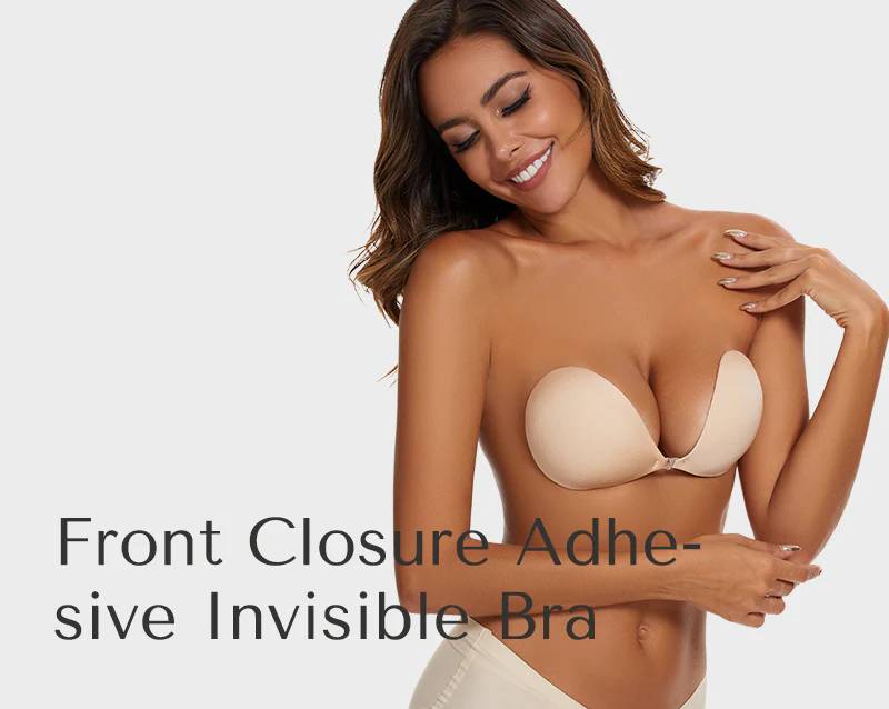 Front Closure Adhesive Invisible Push-Up Bra